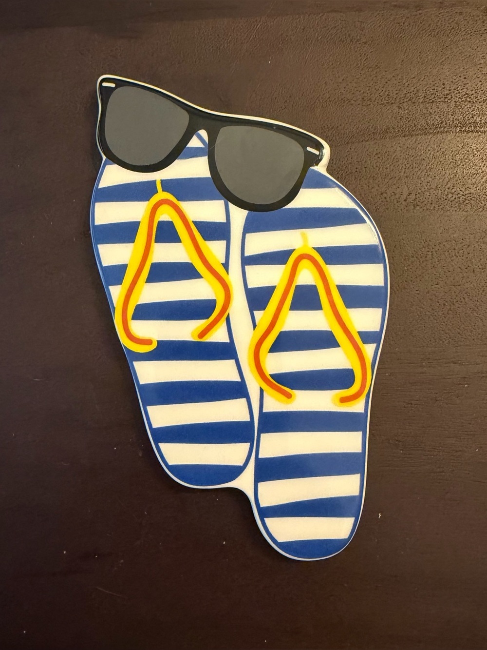 Happy Everything by Coton Colors Flip Flop Small Mini Attachment Coastal Summer